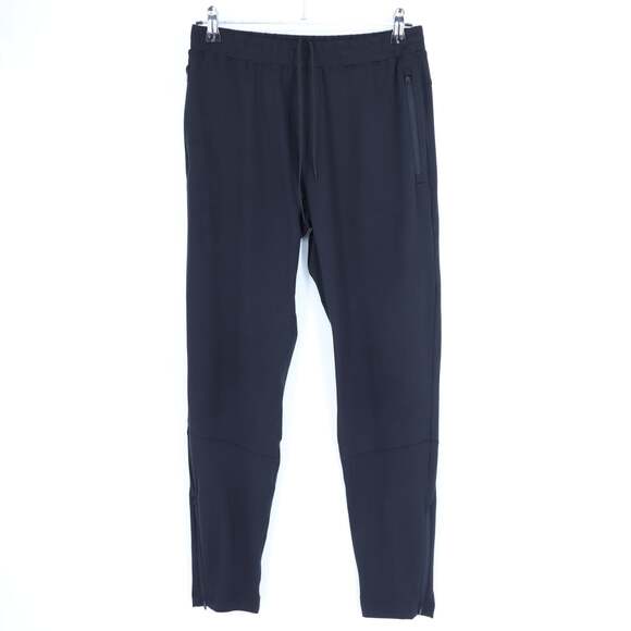 ALO Yoga Pants - ALO Ankle Zip Tapered Pants Black Lightweight Pull On Active Women's S
